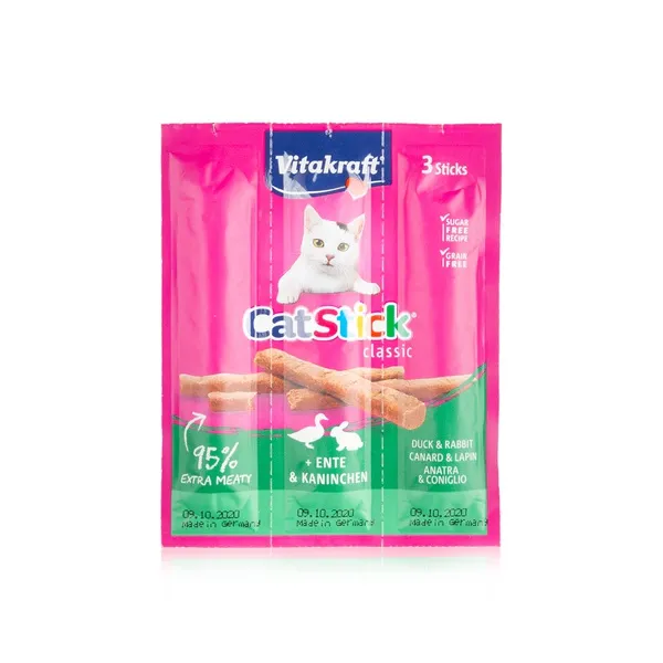 Vitakraft Vita Duck & Rabbit Cat Stick x 3