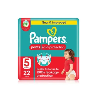 Pampers Rash Protection Pants Size 5 x 22
