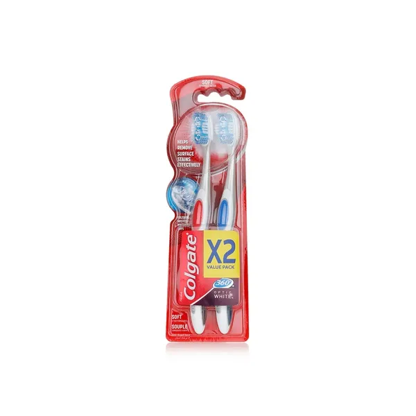 Colgate 360 Optic White Toothbrush x 2
