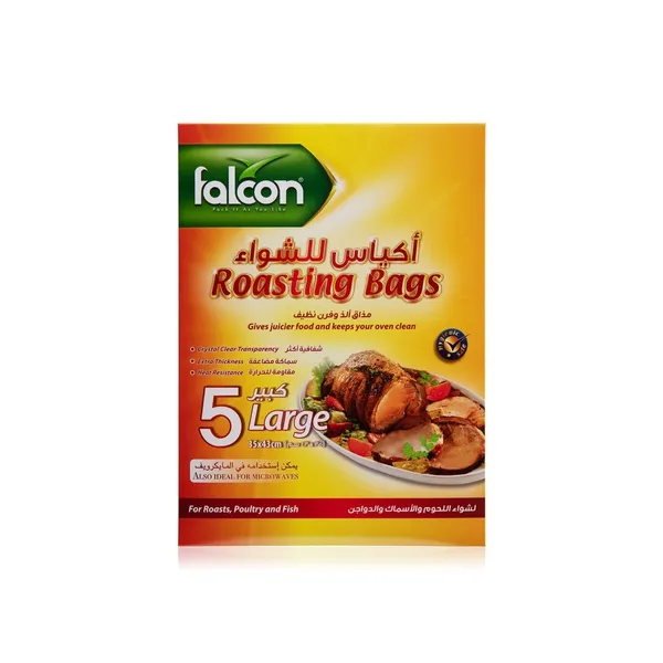 فالكون أكياس للشواء بحجم كبير 35× 43 سنتم 5 أكياس