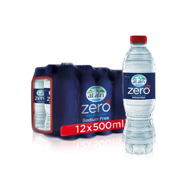 العين مياه زيرو خالية من الصوديوم 500 مل × 12