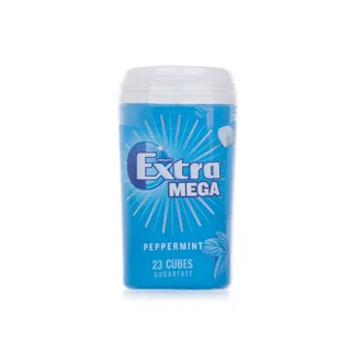 Wrigleys Extra Mega Peppermint Chewing Gum Sugar Free Bottle 51.5g