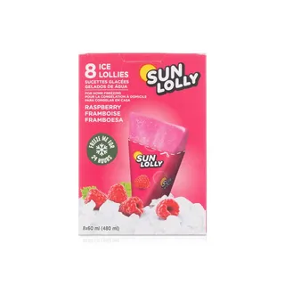Sun Lolly Raspberry Ice Lollies X 8 480Ml