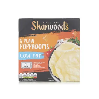Sharwood's Plain Poppadoms 12g x 8