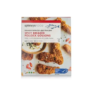 Spinneysfood Frozen Spicy Breaded Pollock Goujons 390g