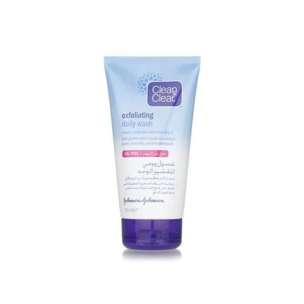 Clean & Clear Exfoliating Daily Wash, oil-free, smooth skin