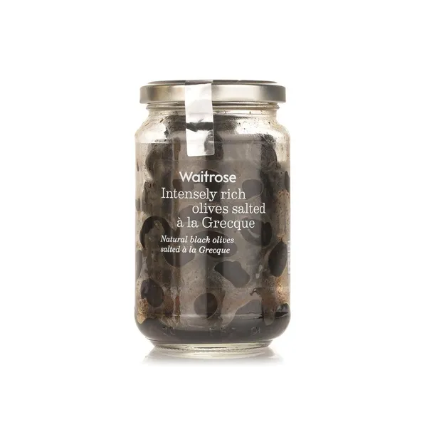 Waitrose Olives Salted a La Grecque 235g