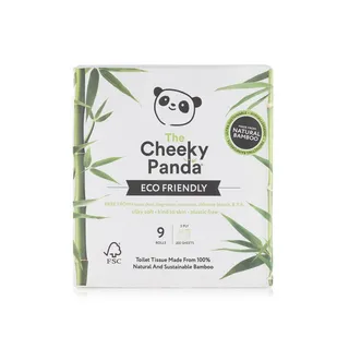 The Cheeky Panda Bamboo Toilet Paper 200s x 9 Rolls