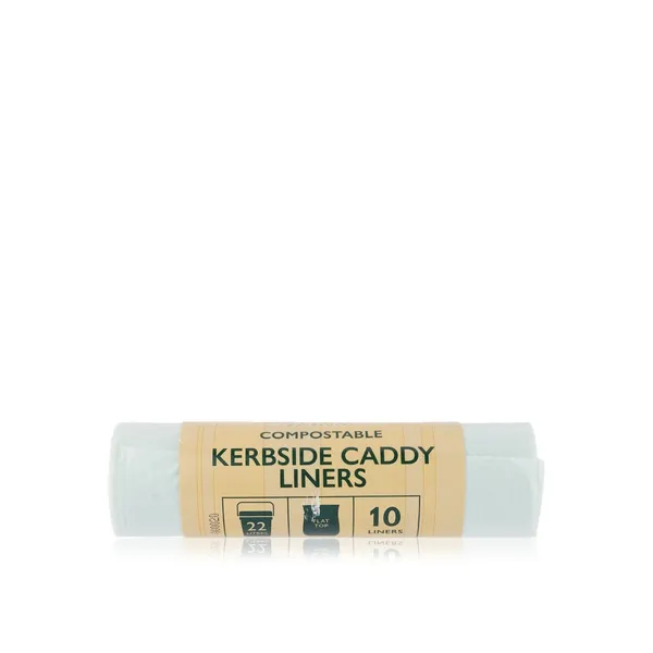 Waitrose Flat Top Compostable Caddy Liners 22 litre 10s