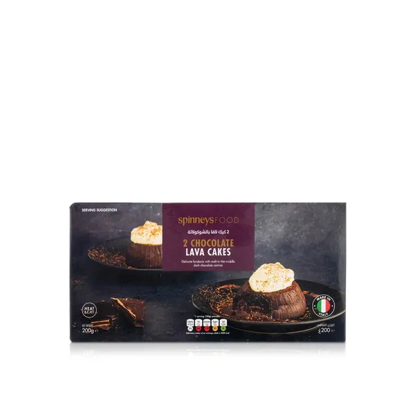 Spinneysfood Frozen 2 Chocolate Lava Cakes 200g