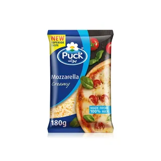 Puck Shredded Creamy Mozzarella Cheese 180g