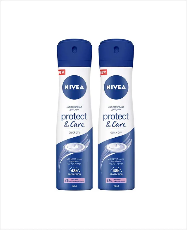 Nivea A/p Deo Spray Protect & Care 2x150ml @13%off