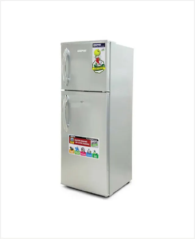 Geepas Double Door Refrigerator 180l #grf1856wpn