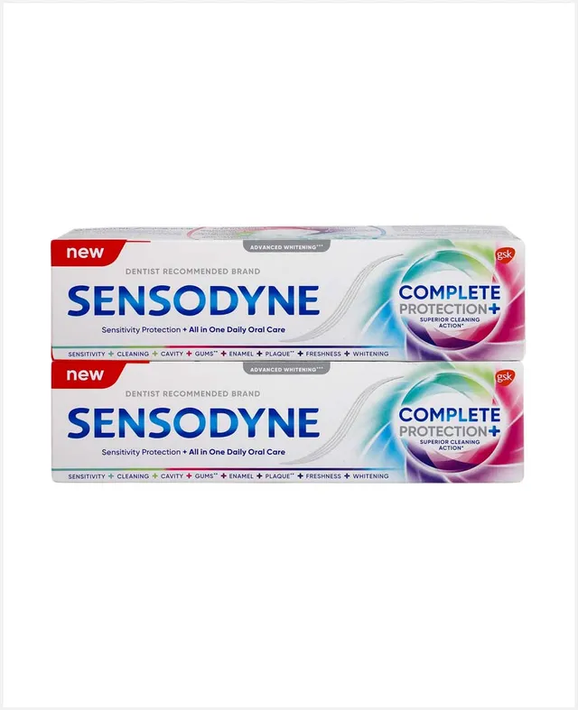 Sensodyne Complete Protectn+adva Whitening Tp 2x75ml @25%off