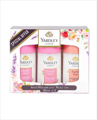 Yardley Anti-perspirant Roll on Women Assorted 3x50ml Sp.offer