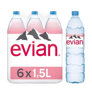 Evian Mineral Water 1.5ltr X 6pcs Pack