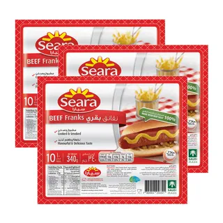 Seara Beef Franks 10pcs 3x340gm Sp.offer