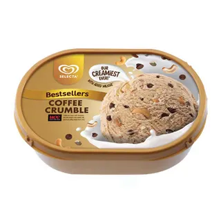 Selecta Coffee Crumble Ice Cream Tub 750ml