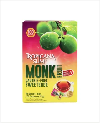 Tropicana Slim Monk Fruit Sweetener with Chromium 100sachet 150gm