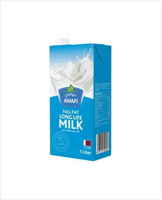 Awafi Uht Full Fat Milk 1ltr