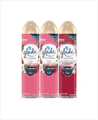 Glade Air Freshener Rose 2sx300ml+blooming Peony & Cherry 300ml