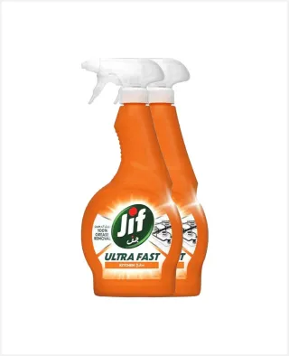 Jif Ultra Fast Bathroom Cleaner Spray 500ml+kitchen Cleaner 500ml