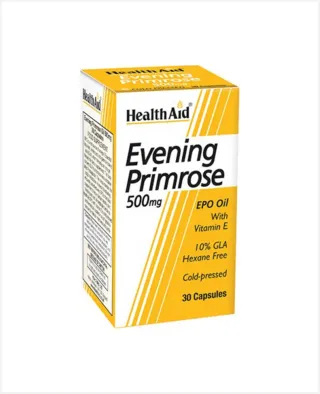 Health Aid Evening Primrose + Vitamin E Capsules 500mg 30's