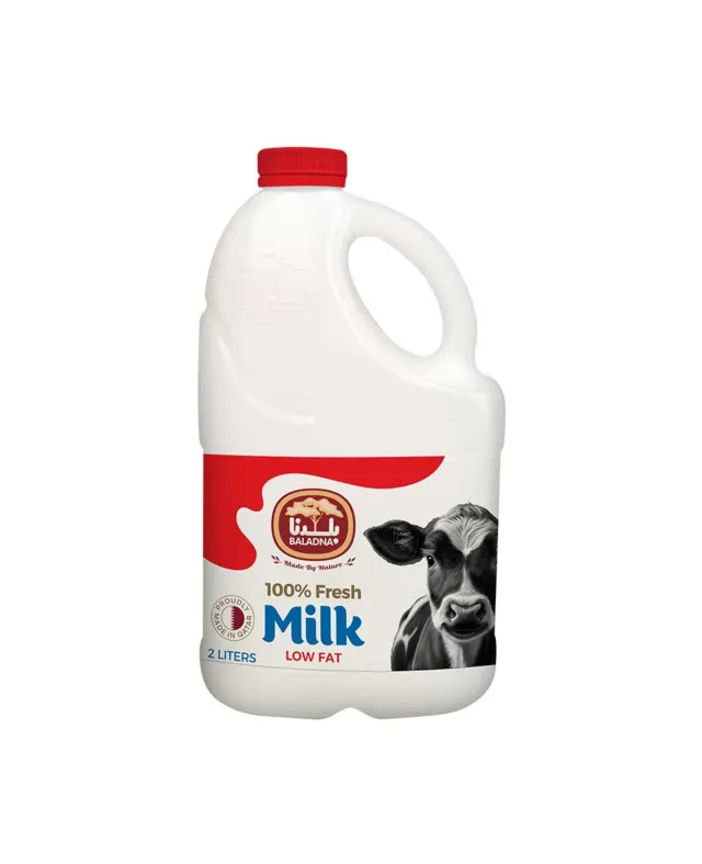 Baladna Fresh Cow Milk Low Fat 2ltr