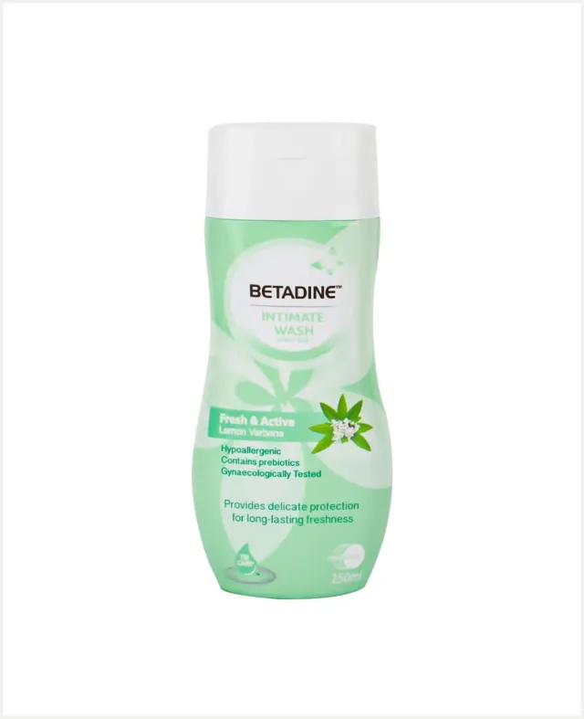 Betadine Intimate Wash Fresh & Active Lemon Verbena 250ml