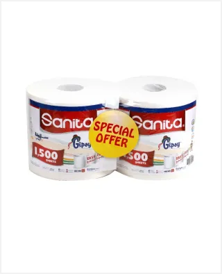 Sanita Maxi Roll Gipsy 1500 Sheets 2pack Sp.offer