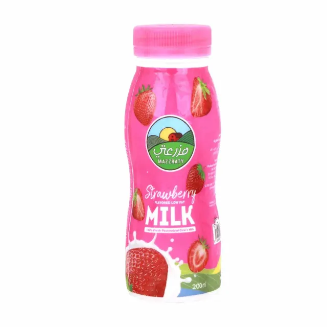 Mazzraty Fresh Strawberry Milk Low Fat 200ml