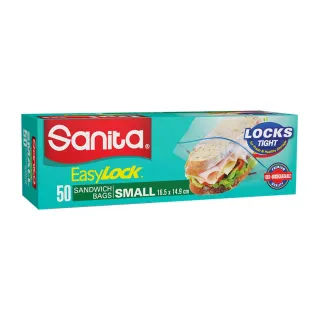 Sold OutSanita Easy Lock Sandwich Bag Small 50pcs