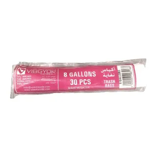 Vibgyor Garbage Bags 8 Gallons 30pcs