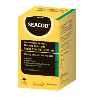 Seacod Double Strength Super Fish Oil 60 Capsules