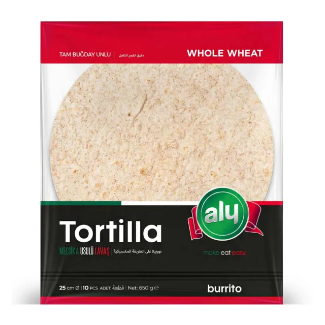 Aly Lavas Whole Wheat Tortilla 10pcs 650gm