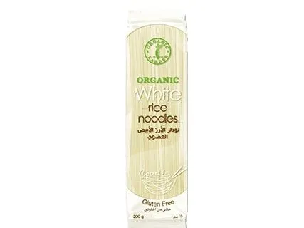 ORGANIC LARDER RICE NOODLES WHITE 220 GM