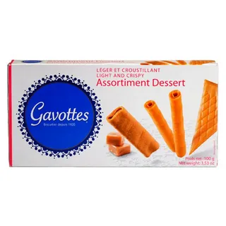 Gavottes Crispy Rolled & Fan Wafer 100 g