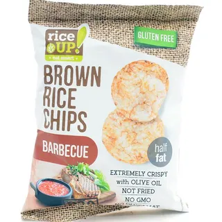 Rice Up Gf Brown Rice Chips Half Fat Barbecue 25 g