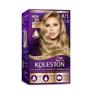 Wella Koleston Hair Color Kit - 8/1 Light Ash Blonde