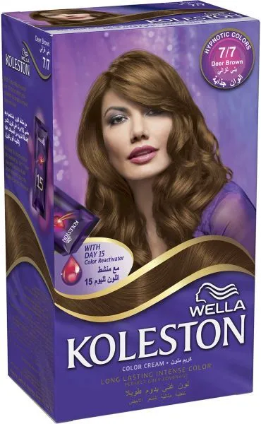 Wella Koleston Hair Color Kit - 7/7 Deer Brown