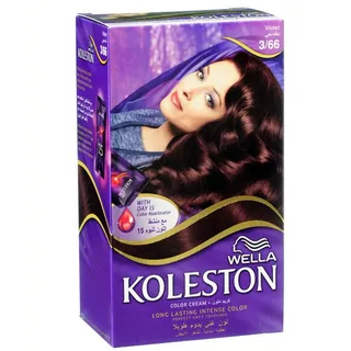 Wella Koleston Hair Color Kit - 3/66 Violet, 1 Pack