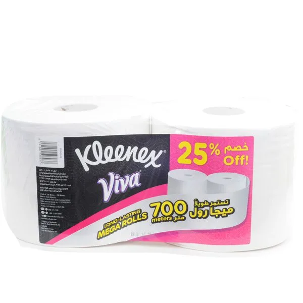 Kleenex Viva Household Tissue Maxi Roll 2x350m