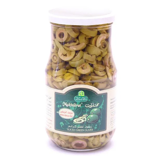 Halwani Halawa Sliced Green Olives 650g