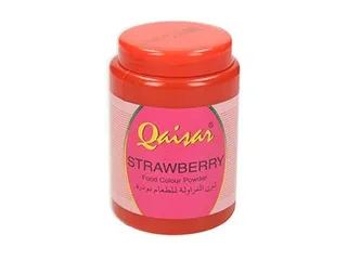 Qaisar Food Color Powder   Strawberry 100 g