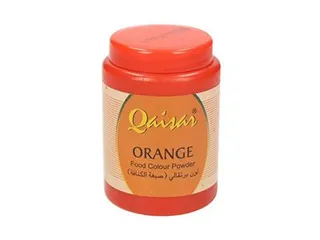 Qaisar Food Color Powder Orange, 100g