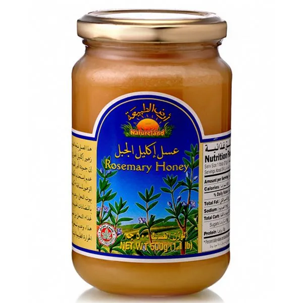 Natureland Organic Honey Rosemary 500 g