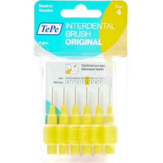 Tepe Orange Interdental Brush Size 4, 6 Pieces