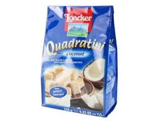 Loacker Quadratini Coconut Wafers, 250g