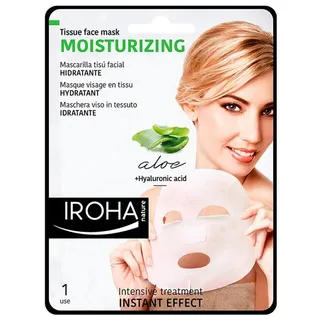 Iroha Nature Tissue Face Mask Moisturizing Aloe Vera 23Ml