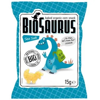 BioSaurus Baked Organic Corn Snack Salt, 15g